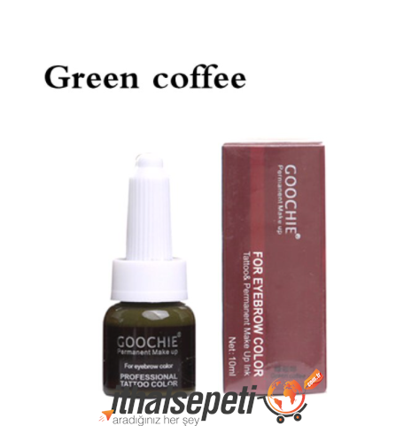 GOOCHIE Green Coffee (Yeşil Kahve) Kalıcı Makyaj Microblading Boyası